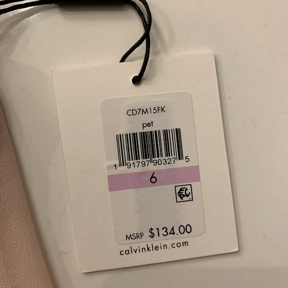 Calvin Klein Chiffon Popover Midi Dress Pale Pink Women’s Size 6 NEW - Picture 8 of 11